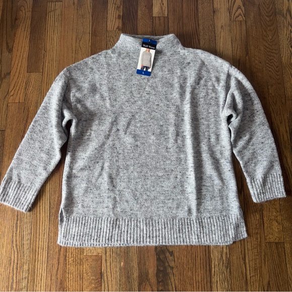 Well Worn Emma - Mock Neck Nep Sweater Size L - Picture 1 of 11